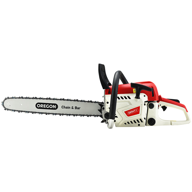 Giantz Chainsaw Petrol 52CC 20" Oregon Bar Commercial E-Start Pruning Chain Saw