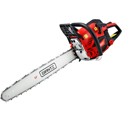 Giantz Chainsaw Petrol 58CC 22" Bar Commercial E-Start Pruning Chain Saw,Giantz Chainsaw Petrol 58CC 22" Bar Commercial E-Start Pruning Chain Saw 4.2HP