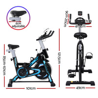 Everfit Spin Bike Exercise Bike 13KG Flywheel Fitness 150kg capacity