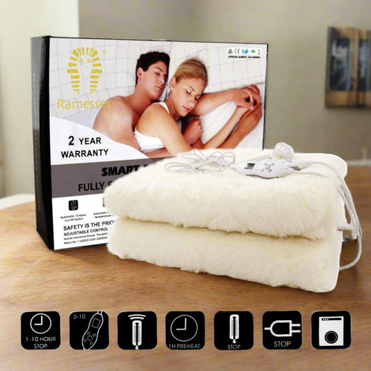 Ramesses Electric Blanket with Woollen Underlay Queen