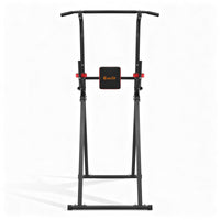 Everfit Chin Up Tower Pull Up Station Adjustable Dip Station Folding Home Gym Black