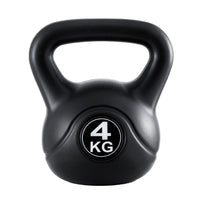 Everfit 4kg Kettlebell Set Weight Lifting Bench Dumbbells Kettle Bell Gym Home