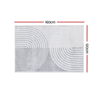 Artiss Rug 120x160cm Area Rug Washable Mat Large Carpet Faux Rabbit Fur Cyril