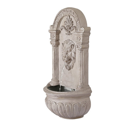 Gardeon Solar Fountain Water Feature Wall Mount Garden Fountains 77CM Beige