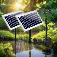 Gardeon Solar Pond Pump Submersible Water Fountain Kit with 2 Panels 7.2FT