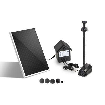 Gardeon Solar Pond Pump with Battery Kit LED Lights 4FT