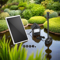 Gardeon Solar Pond Pump Submersible Water Fountain with Battery Kit LED Lights 4FT