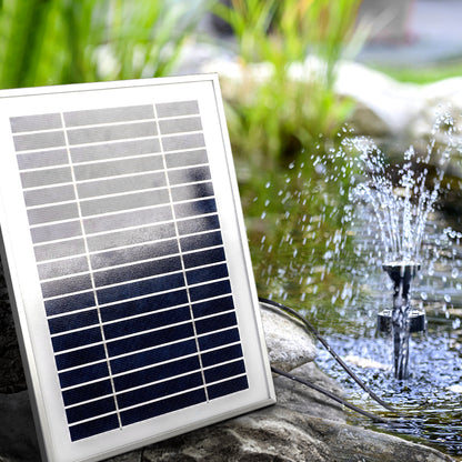 Gardeon Solar Pond Pump with Battery Kit LED Lights 4.3FT