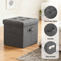 Artiss Storage Ottoman Rest Foot Stool Foldable