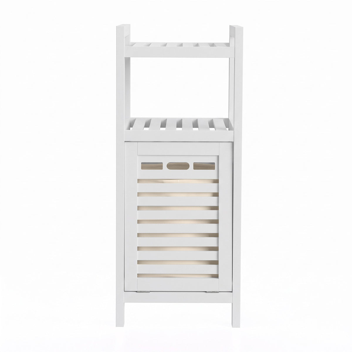 Artiss Bathroom Storage Cabinet Tilt Out Laundry Hamper Tall Organiser White