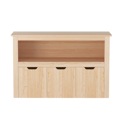Keezi Kids Bookshelf 3 Drawers Storage Children Bookcase Toy Organiser Display Wooden