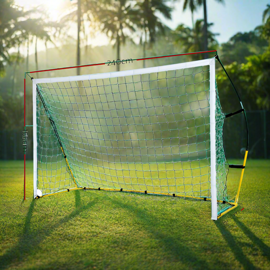 Everfit 2.4m Football Soccer Net Portable Goal Net Rebounder Sports Training