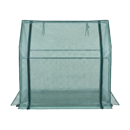 Green Fingers Mini Greenhouse 91x46x84cm Steel Frame PE Cover Outdoor Shelter