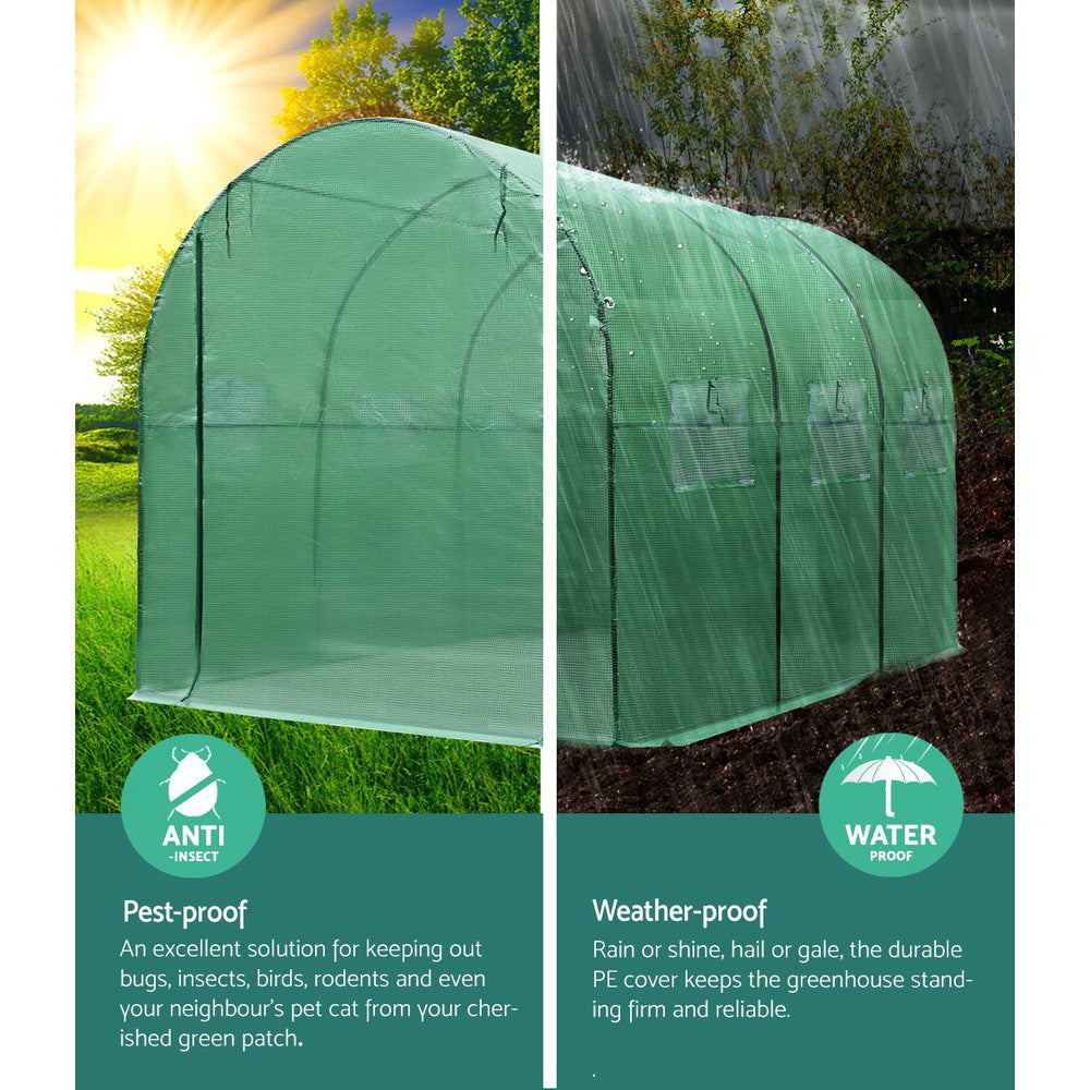 Greenfingers Greenhouse 3x2x2M Walk in Green House Tunnel Plant Garden Shed Dome