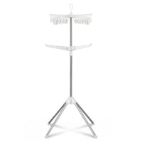 Artiss Clothes Rack Airer 2 Tier Rotatable Hanger Foldable