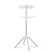Artiss Clothes Rack Airer 2 Tier Rotatable Hanger Foldable