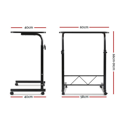 Artiss Laptop Desk Table Adjustable 60CM Black