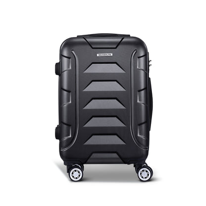 Wanderlite 20" 55cm Luggage Trolley Travel Suitcase Set TSA Hard Case Lightweight Strap