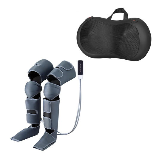 Livemor Leg Foot Massager Air Compression With Back Neck Massager Heat