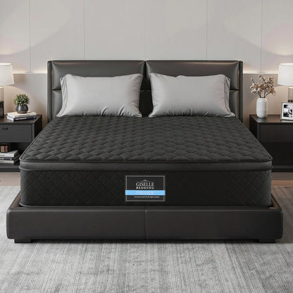 Giselle Bedding Mattress 34cm 5-Zone Pocket Spring Egg-crate Memory Foam Double