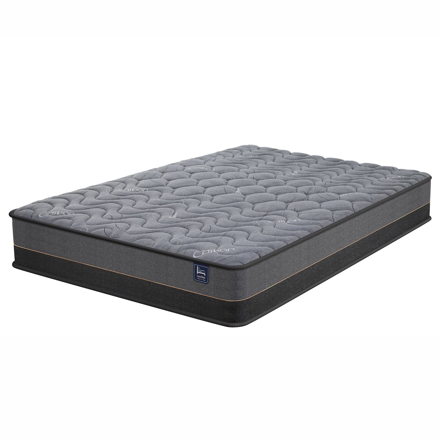 Levitex 25 cm Hybrid Pocket Spring Mattress Firm with 4cm Egg Crate Foam for Deep Sleep Bamboo Charcoal Fabric Queen