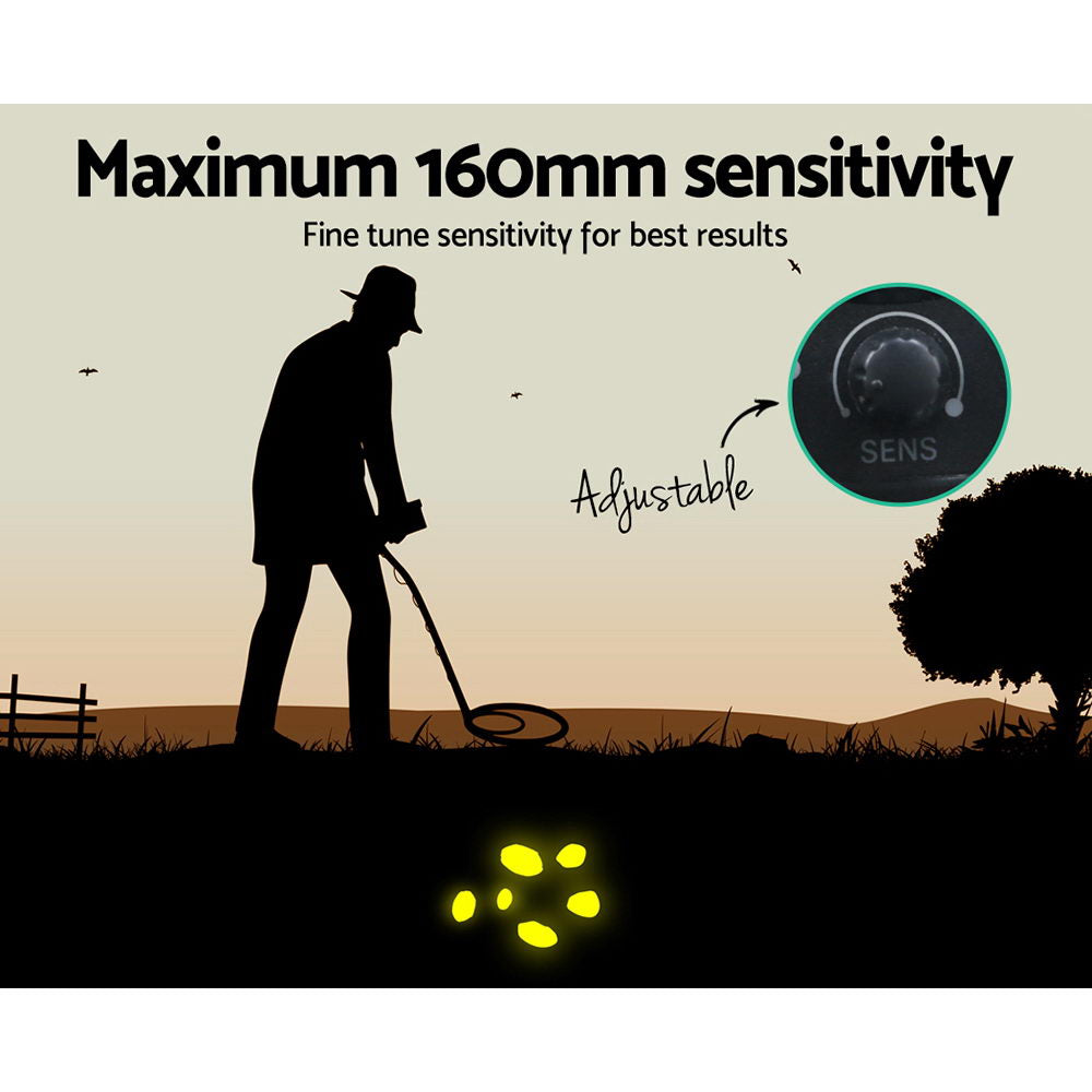 Metal Detector 160MM Deep Sensitive Waterproof Treasure Hunter Gold Digger