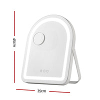 Embellir Makeup Mirror 35x45cm Dressing Vanity LED Stripe Light with 5x Magnification Rotation White Arch