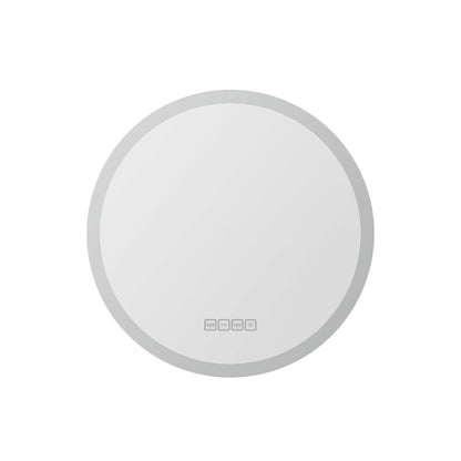 Embellir Bluetooth LED Wall Mirror With Light 50CM Bathroom Decor Round Mirrors