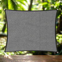 Wallaroo Outdoor Sun Shade Sail Canopy Grey Rectangle 3 x 4M