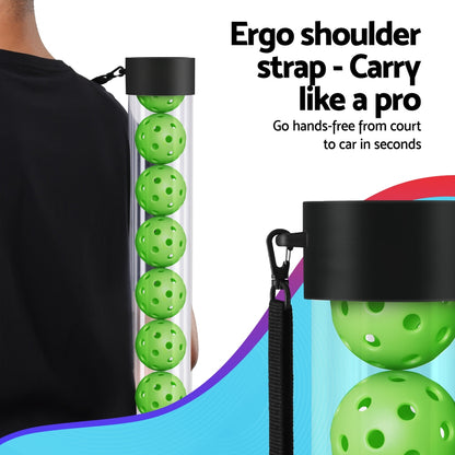 Everfit 12PC Pickleball Collector Set Multi-Ball Retriever Portable Storage Adjustable Strap