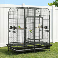 i.Pet Bird Cage Extra Large Aviary 185cm Pet Parrot Cage Castor Wheel Removable Divider