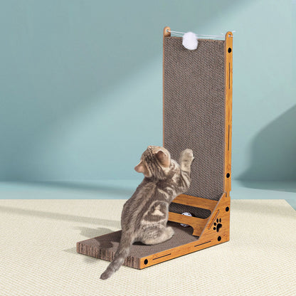 i.Pet Cat Scratching Board Scratcher Cardboard Kitten Indoor Climbing Toy Catnip