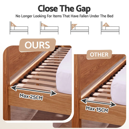 Giselle Queen Bed Wedge Pillow For Headboard, Close Gap And Stop Pillows Sliding, Perfect For Dorm Or Tatami Reading, 25D Foam Mattress Gap Filler With 2 Side Pockets, Washable 110gsm Cover