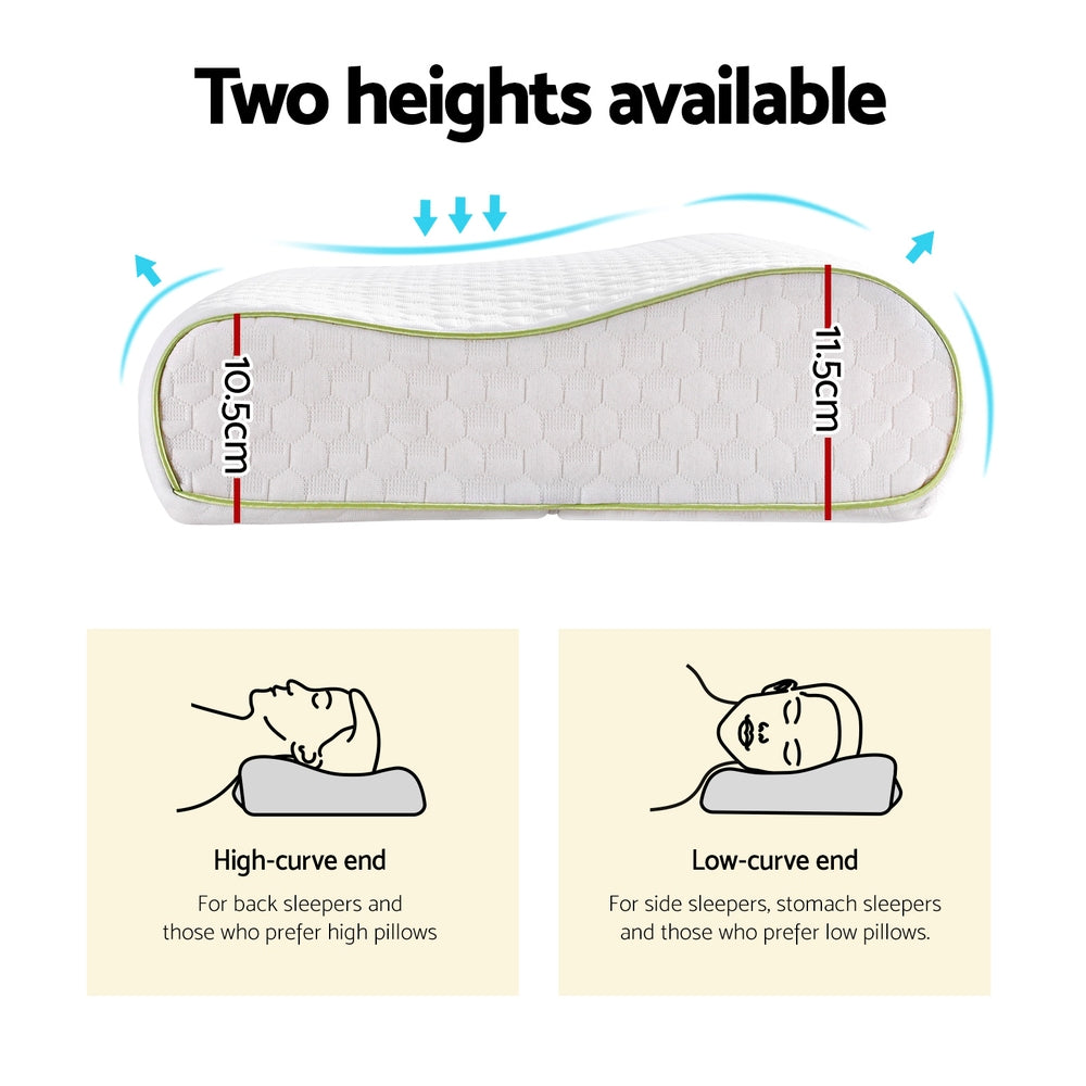 Giselle Memory Foam Pillow Contour Neck