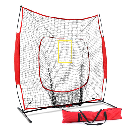 Everfit 7ft Baseball Net Pitching Kit with Stand Softball Training Aid Sports