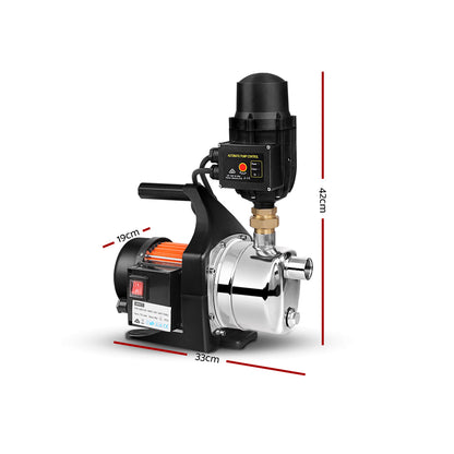 Giantz Garden Water Pump 1500W Max. High Pressure Tank Rain Farm Irrigation Black