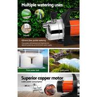 Giantz Garden Water Pump High Pressure 800W Max Tank Rain Farm Irrigation House