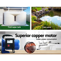 Giantz Garden Water Pump Jet High Pressure Controller Stage Irrigation Max. 4600L/H