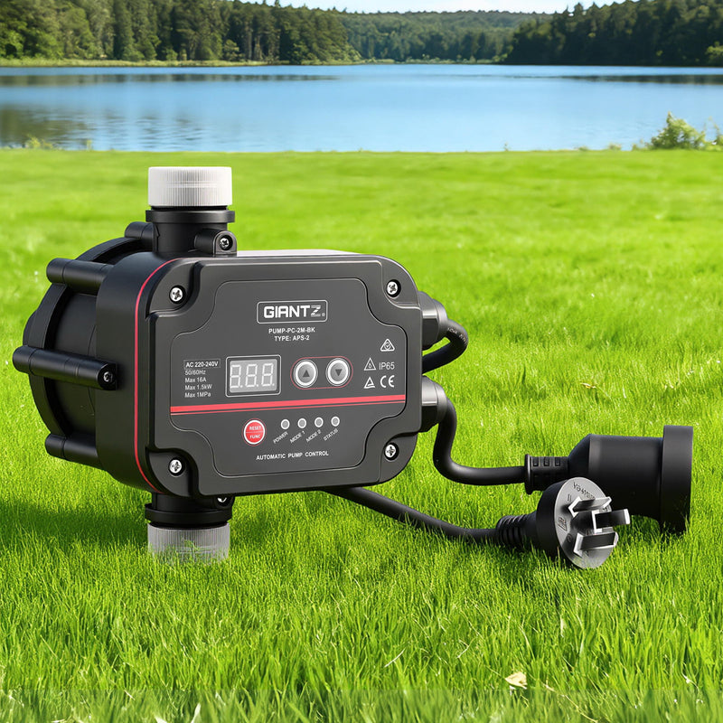 GIANTZ Digital Water Pump Controller 16A 1.5kW Max High Power Pressure Switch Adjustable 10Bar IP65