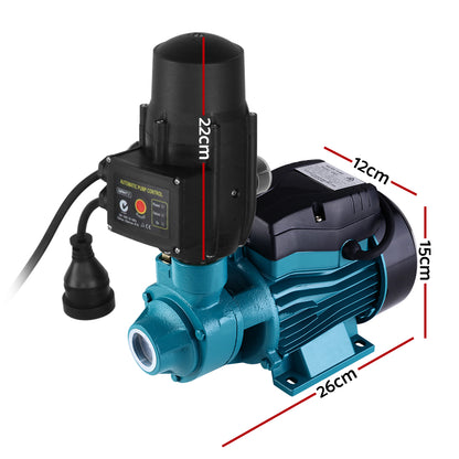 Giantz Peripheral Water Pump Garden Boiler Car Wash Auto Irrigation QB60 Black