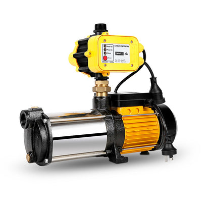 Giantz Garden Water Pump High Pressure 2500W Max 5-Stage Tank Irrigation Transfer Booster Yellow