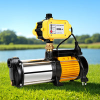 Giantz Garden Water Pump High Pressure 2500W Max 5-Stage Tank Irrigation Transfer Booster Yellow