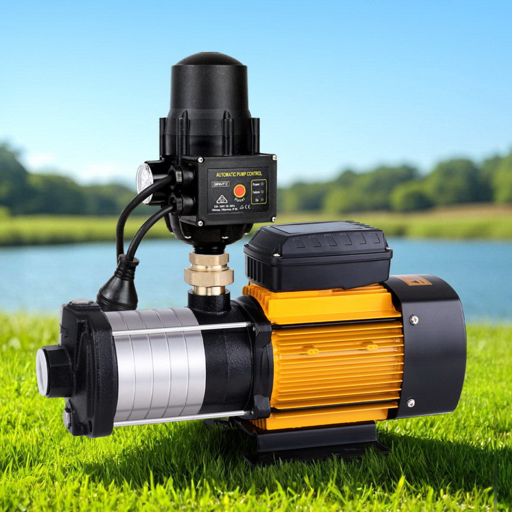Giantz Garden Water Pump High Pressure 2500W Max 6-Stage Tank Irrigation Transfer Booster Pump Black