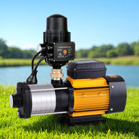 Giantz Garden Water Pump High Pressure 2500W Max 6-Stage Tank Irrigation Transfer Booster Pump Black