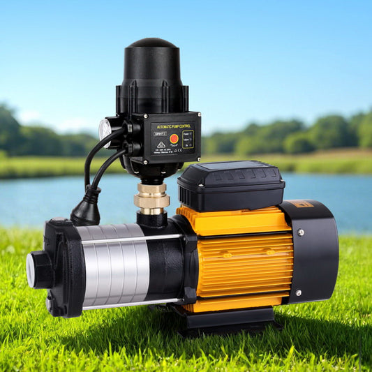 Giantz Garden Water Pump High Pressure 2500W Max 6-Stage Tank Irrigation Transfer Booster Pump Black