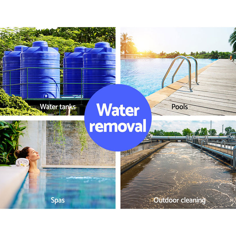 Giantz 2000W Max. Submersible Dirty Water Pump Bore Tank Well Steel Automatic