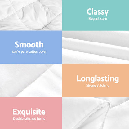 Giselle Bedding 800GSM Goose Down Feather Quilt Winter Blanket Duvet Comforter Double