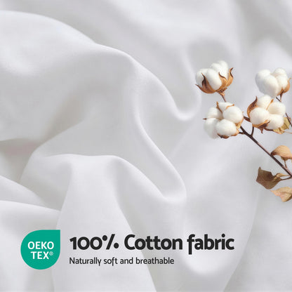 Giselle Bedding Wool Quilt 800GSM Extra Thick Double Winter Doona Baffle Box Construction 100% Wool Filling
