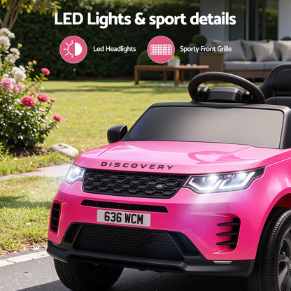 Land Rover Ride On Car Kids SUV 12V Kids Electric Car Remote Control Pink