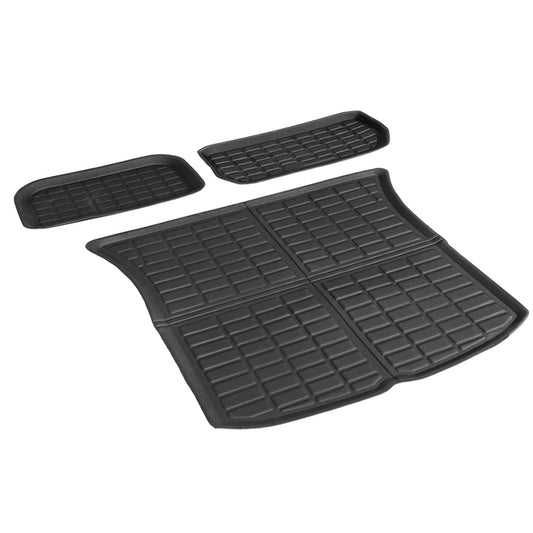 Tesla Model Y 2021-2024 Rear Well Front Cargo Trunk Toolbox Boot Liner Floor Mat